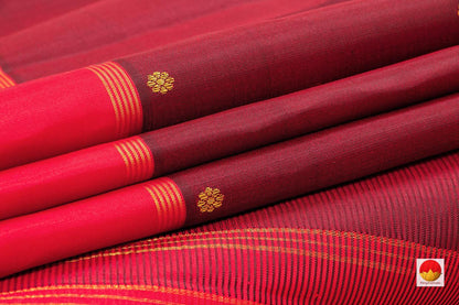 Kanchipuram Silk Saree - Handwoven Pure Silk - Pure Zari - PV SAR 14 - Silk Sari - Panjavarnam