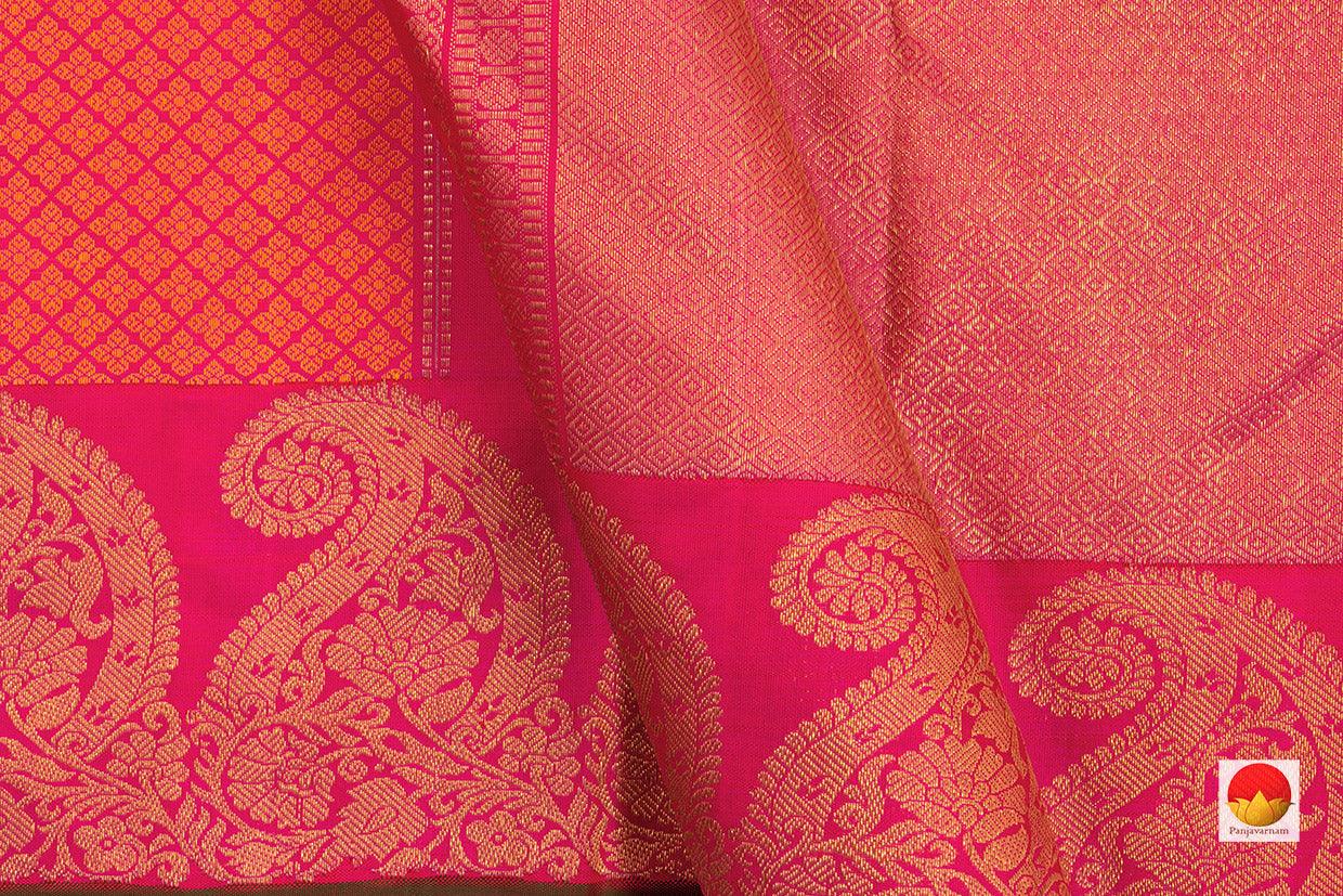 Kanchipuram Silk Saree - Handwoven Pure Silk - Pure Zari - PV SAR 2019 - Saris & Lehengas - Panjavarnam
