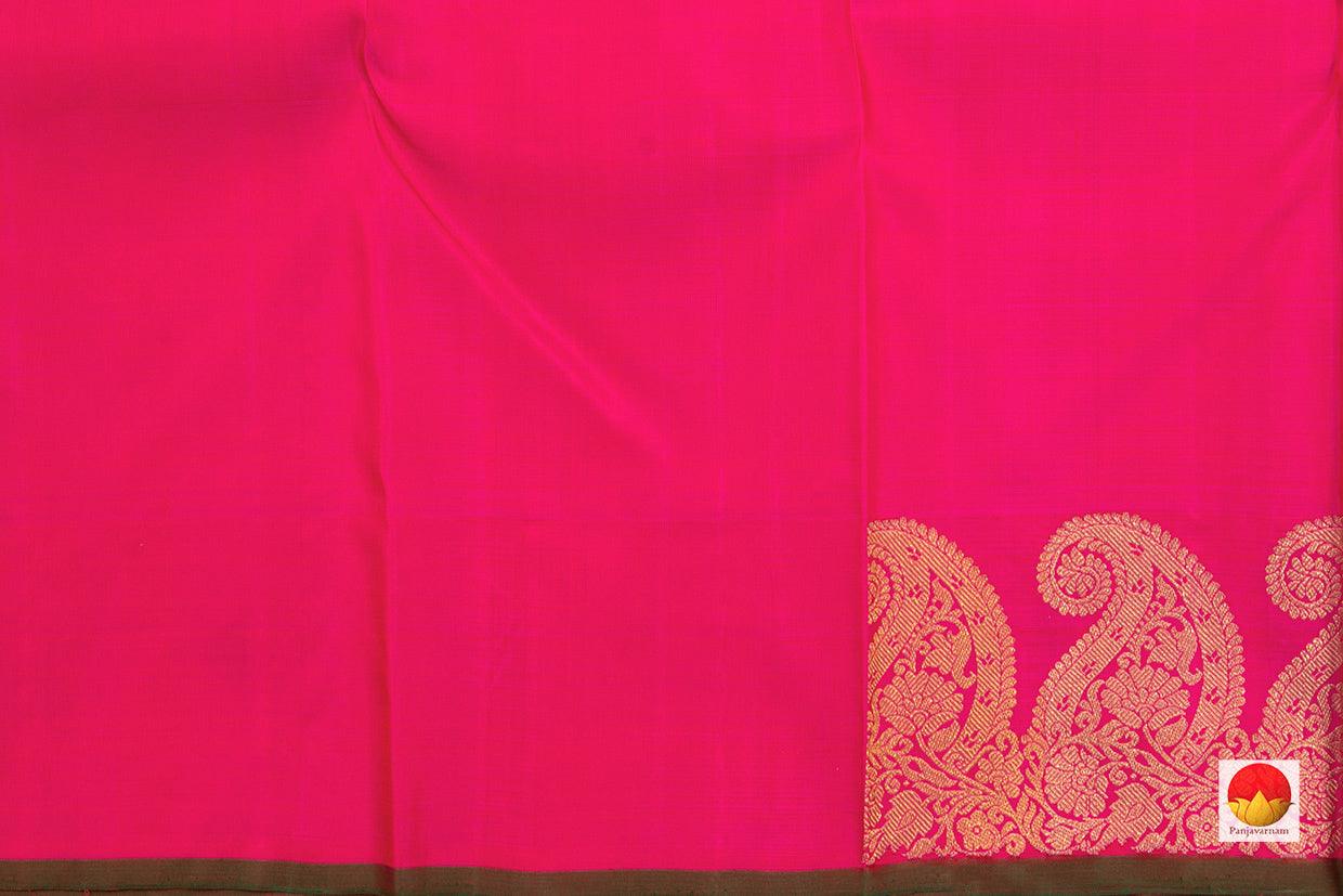 Kanchipuram Silk Saree - Handwoven Pure Silk - Pure Zari - PV SAR 2019 - Saris & Lehengas - Panjavarnam
