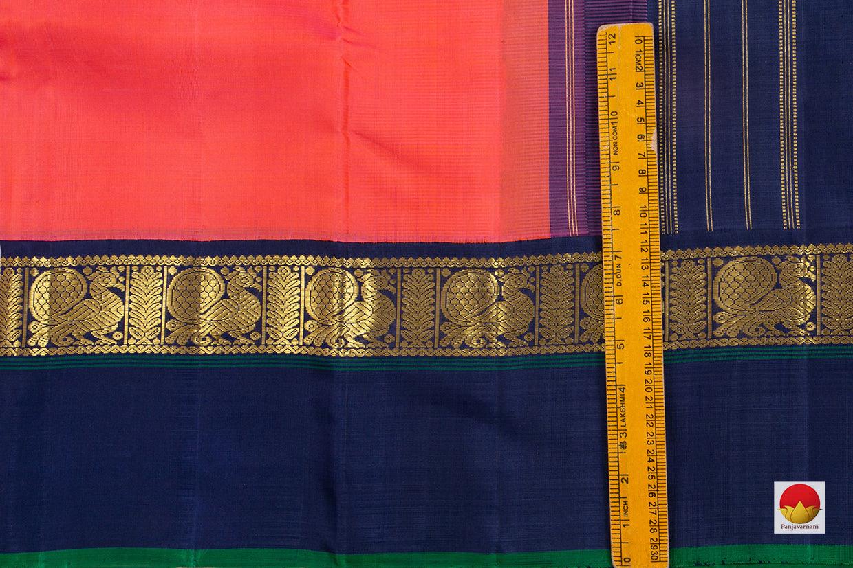 Kanchipuram Silk Saree - Handwoven Pure Silk - Pure Zari - PV SAR 23 - Silk Sari - Panjavarnam
