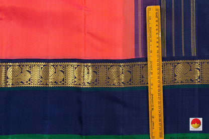 Kanchipuram Silk Saree - Handwoven Pure Silk - Pure Zari - PV SAR 23 - Silk Sari - Panjavarnam