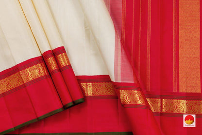 Kanchipuram Silk Saree - Handwoven Pure Silk - Pure Zari - PV SAR 26 - Silk Sari - Panjavarnam