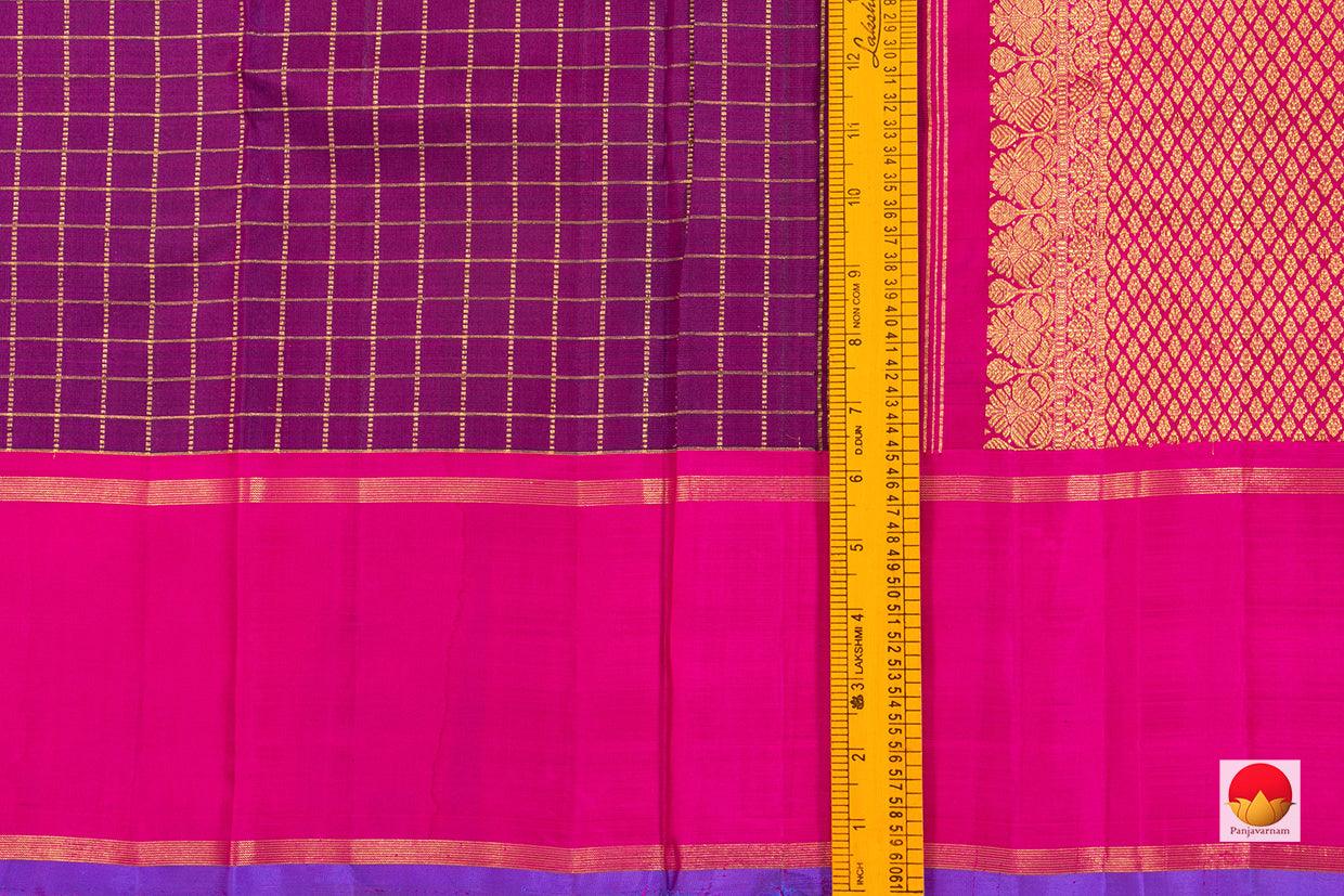 Kanchipuram Silk Saree - Handwoven Pure Silk - Pure Zari - PV SAR 32 - Silk Sari - Panjavarnam