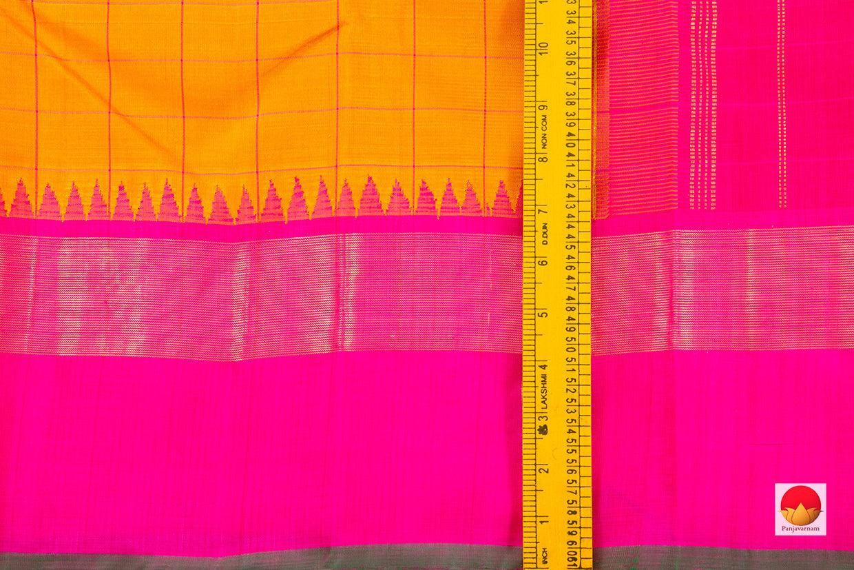 Kanchipuram Silk Saree - Handwoven Pure Silk - Pure Zari - PV SAR 40 - Silk Sari - Panjavarnam
