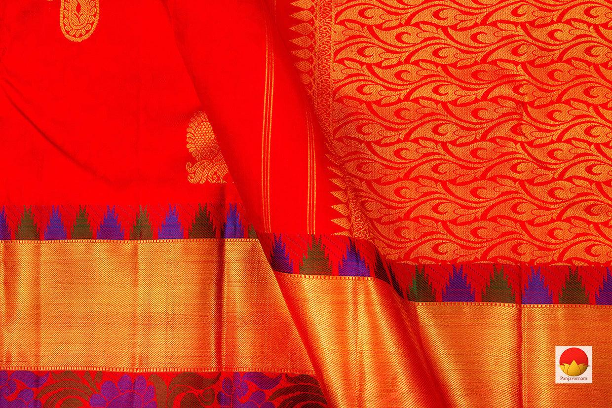 Kanchipuram Silk Saree - Handwoven Pure Silk - Pure Zari - PV SAR 48 - Silk Sari - Panjavarnam