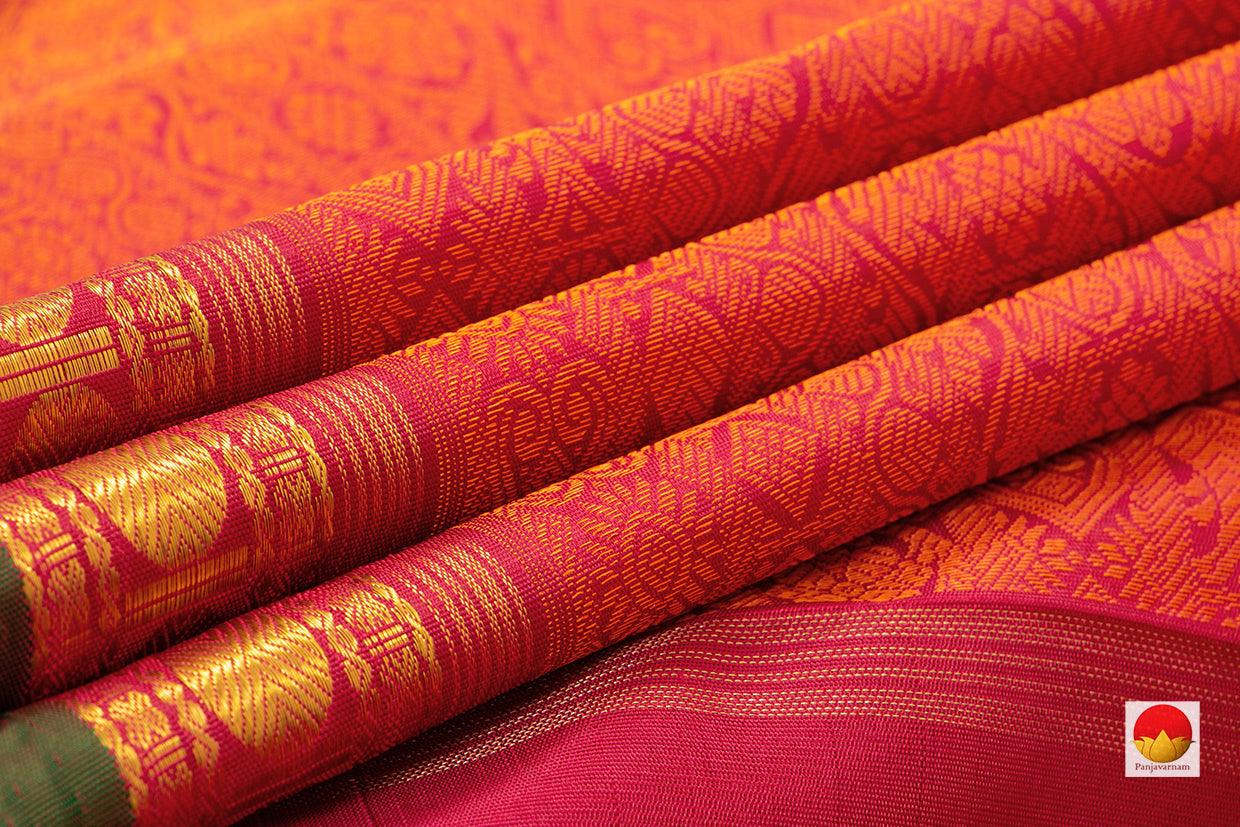Kanchipuram Silk Saree - Handwoven Pure Silk - Pure Zari - PV SKS 02 - Apparel & Accessories - Panjavarnam