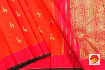 Kanchipuram Silk Saree - Handwoven Pure Silk - Pure Zari - PV SRI 1235 - Archives - Silk Sari - Panjavarnam
