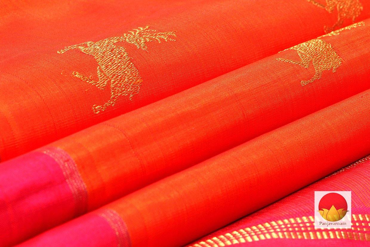 Kanchipuram Silk Saree - Handwoven Pure Silk - Pure Zari - PV SRI 1235 - Archives - Silk Sari - Panjavarnam