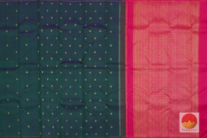 Kanchipuram Silk Saree - Handwoven Pure Silk - Pure Zari - PV SRI 1247 - Archives - Silk Sari - Panjavarnam