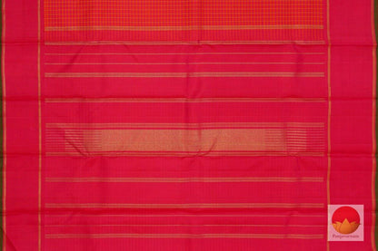 Kanchipuram Silk Saree - Handwoven Pure Silk - Pure Zari - PV SRI 183 - Archives - Silk Sari - Panjavarnam