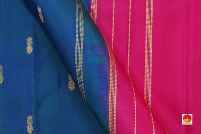 Kanchipuram Silk Saree - Handwoven Pure Silk - Pure Zari - PV SRI 2227 - Silk Sari - Panjavarnam