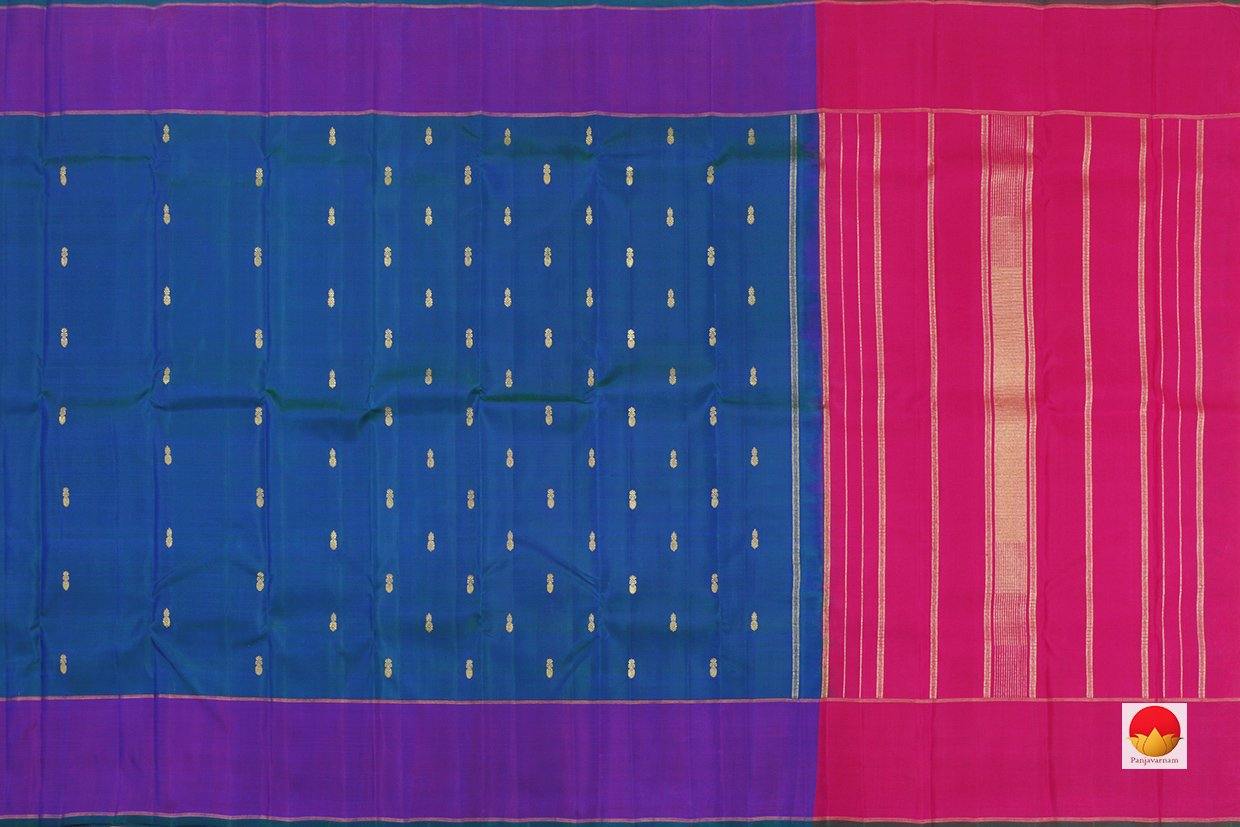 Kanchipuram Silk Saree - Handwoven Pure Silk - Pure Zari - PV SRI 2227 - Silk Sari - Panjavarnam