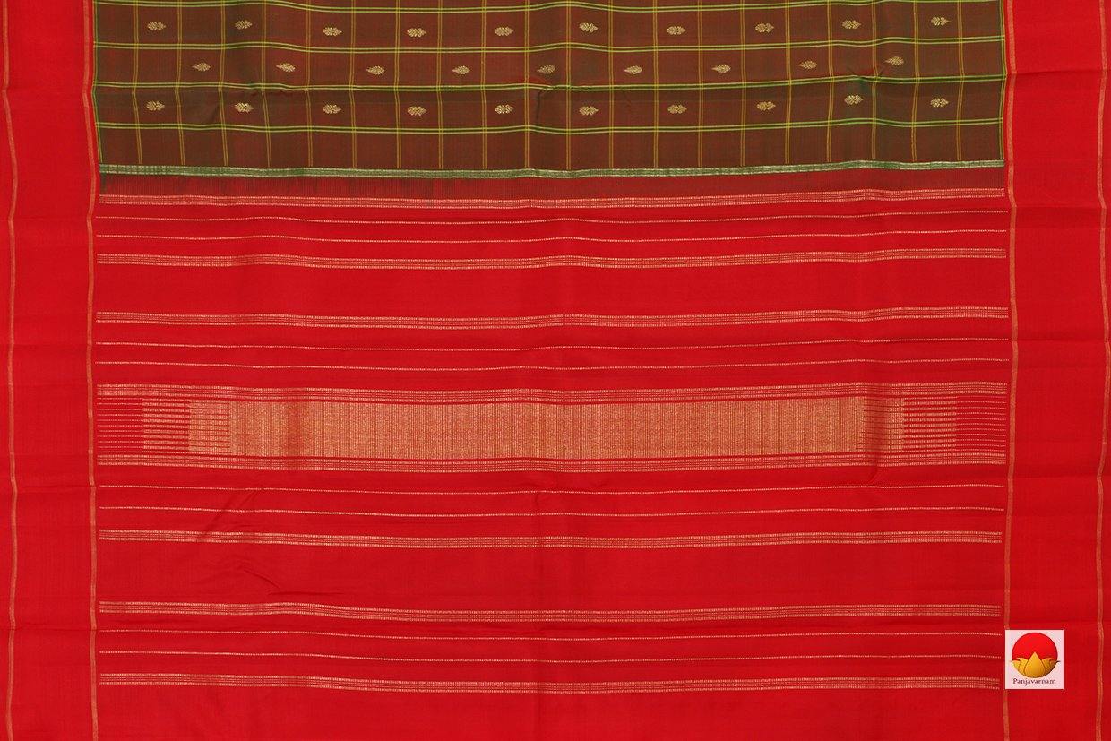Kanchipuram Silk Saree - Handwoven Pure Silk - Pure Zari - PV SRI 2232 - Archives - Silk Sari - Panjavarnam