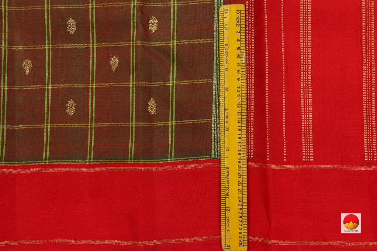 Kanchipuram Silk Saree - Handwoven Pure Silk - Pure Zari - PV SRI 2232 - Archives - Silk Sari - Panjavarnam