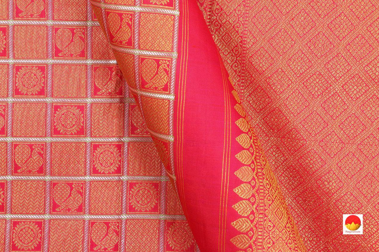Kanchipuram Silk Saree - Handwoven Pure Silk - Pure Zari - PV SRI 2397 - Silk Sari - Panjavarnam