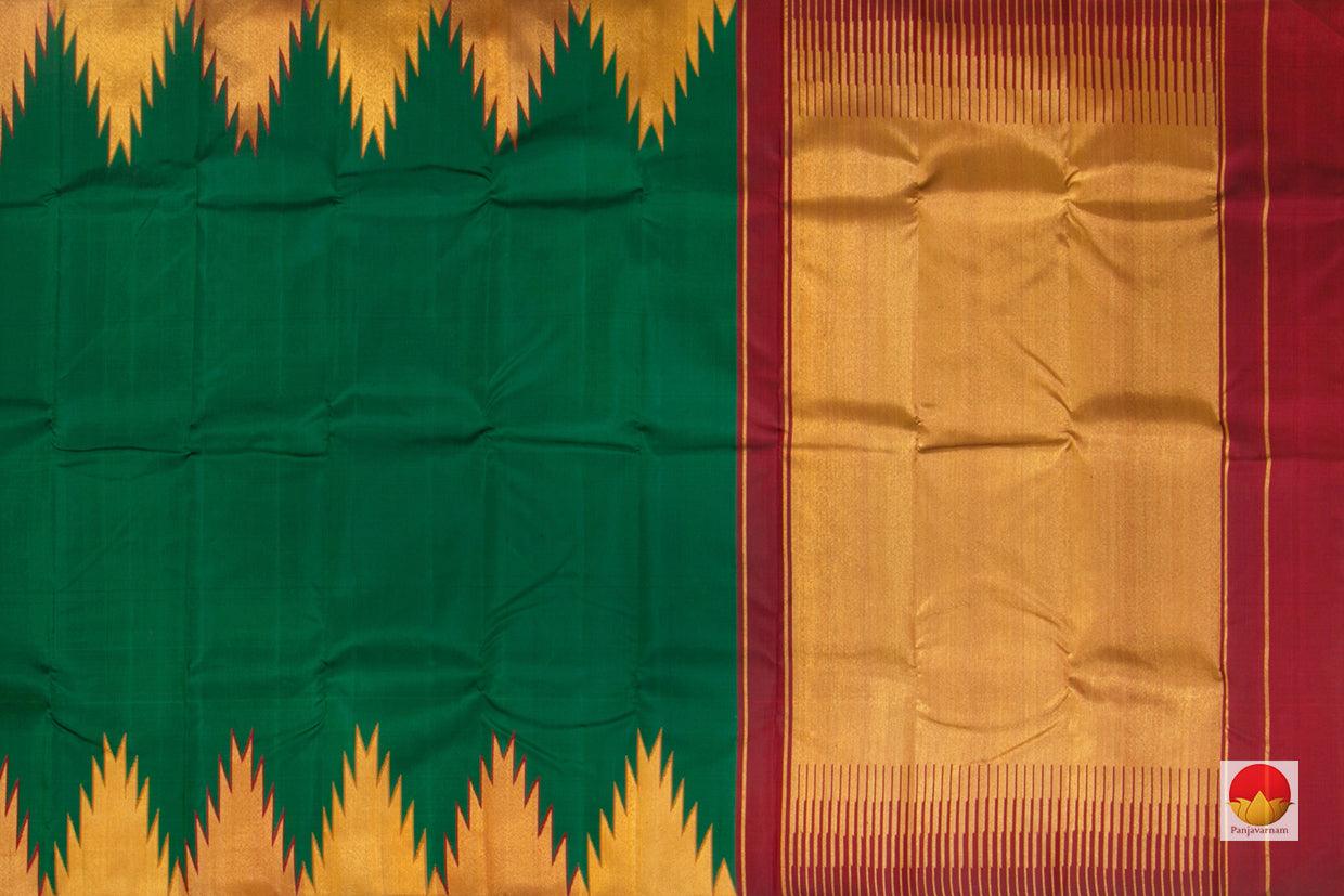 Kanchipuram Silk Saree - Handwoven Pure Silk - Pure Zari - PV SRI 3295 - Silk Sari - Panjavarnam
