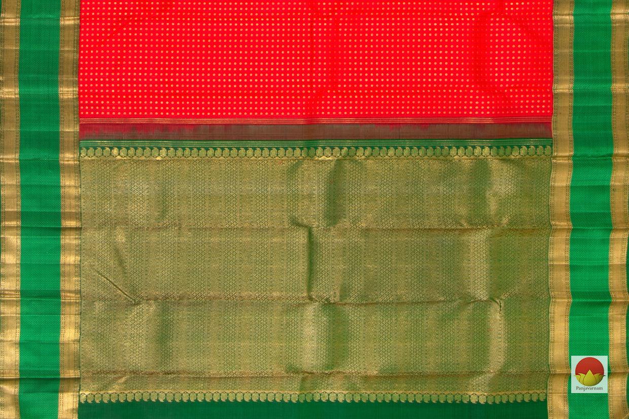 Kanchipuram Silk Saree - Handwoven Pure Silk - Pure Zari - PV SRI 3297 - Silk Sari - Panjavarnam