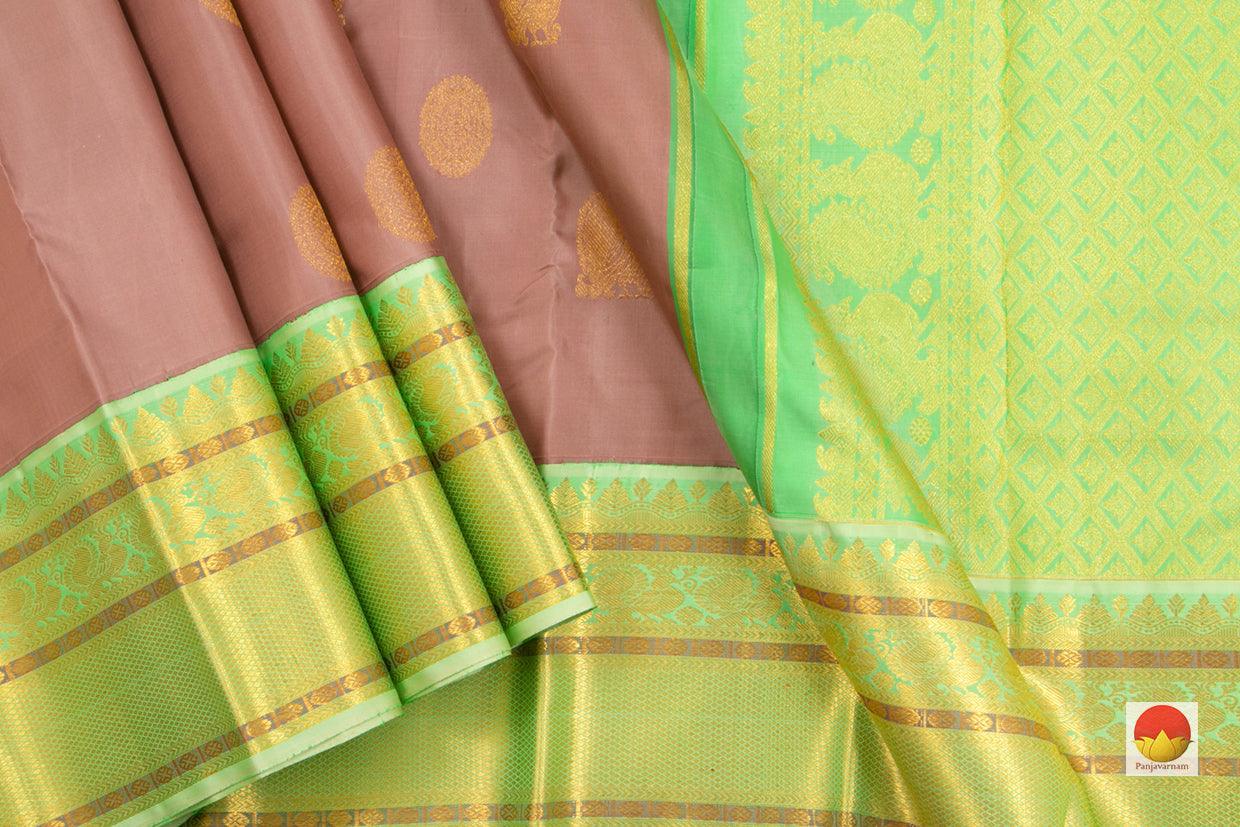 Kanchipuram Silk Saree - Handwoven Pure Silk - Pure Zari - PV SRI 3299 - Silk Sari - Panjavarnam