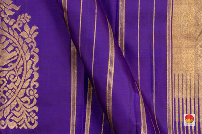 Kanchipuram Silk Saree - Handwoven Pure Silk - Pure Zari - PV SRI 3327 - Archives - Silk Sari - Panjavarnam