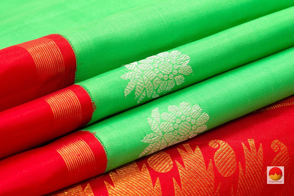 Kanchipuram Silk Saree - Handwoven Pure Silk - Pure Zari - PV SRI 3337 - Silk Sari - Panjavarnam