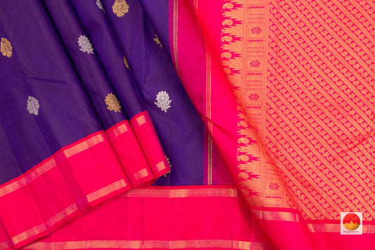 Kanchipuram Silk Saree - Handwoven Pure Silk - Pure Zari - PV SRI 3338 - Silk Sari - Panjavarnam