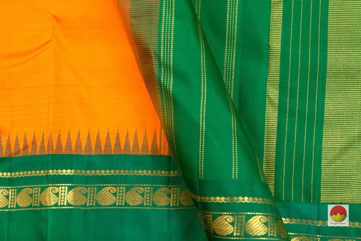 Kanchipuram Silk Saree - Handwoven Pure Silk - Pure Zari - PV SRI 3614 - Silk Sari - Panjavarnam