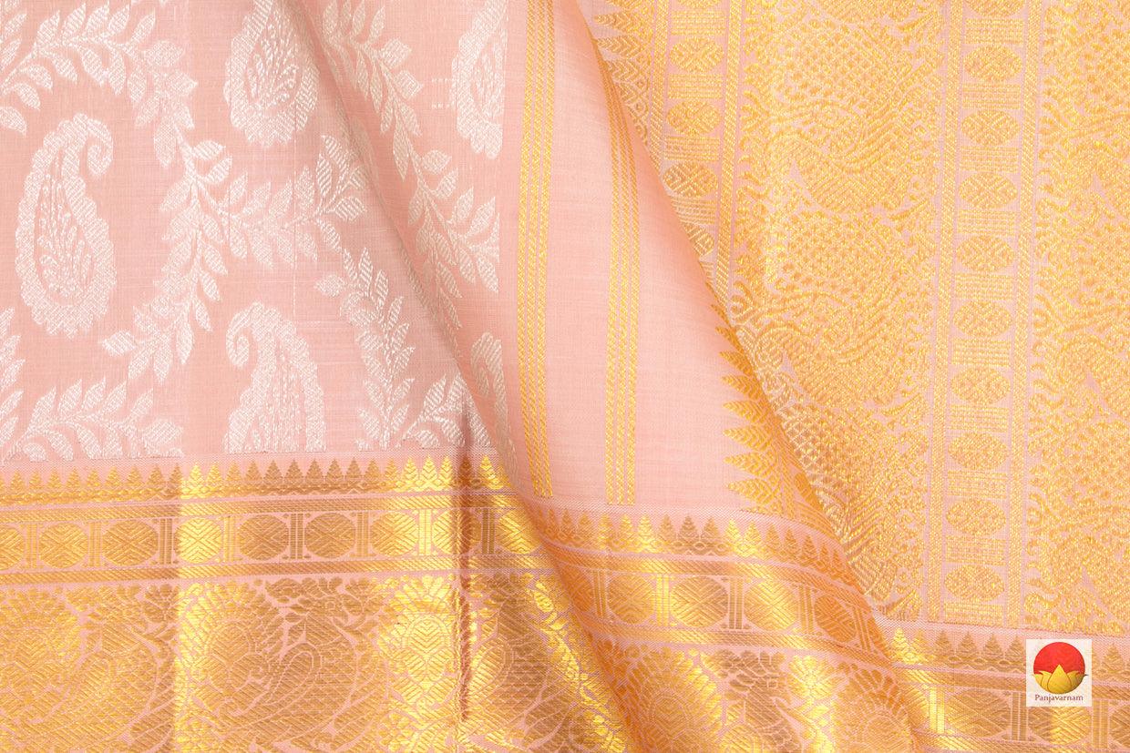Kanchipuram Silk Saree - Handwoven Pure Silk - Pure Zari - PV SRI 3617 - Silk Sari - Panjavarnam