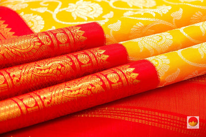 Kanchipuram Silk Saree - Handwoven Pure Silk - Pure Zari - PV SRI 3637 - Silk Sari - Panjavarnam