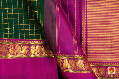 Kanchipuram Silk Saree - Handwoven Pure Silk - Pure Zari - PV SRI 3648 - Archives - Silk Sari - Panjavarnam