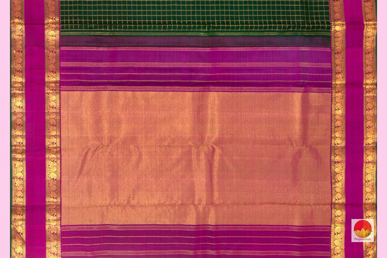 Kanchipuram Silk Saree - Handwoven Pure Silk - Pure Zari - PV SRI 3648 - Archives - Silk Sari - Panjavarnam
