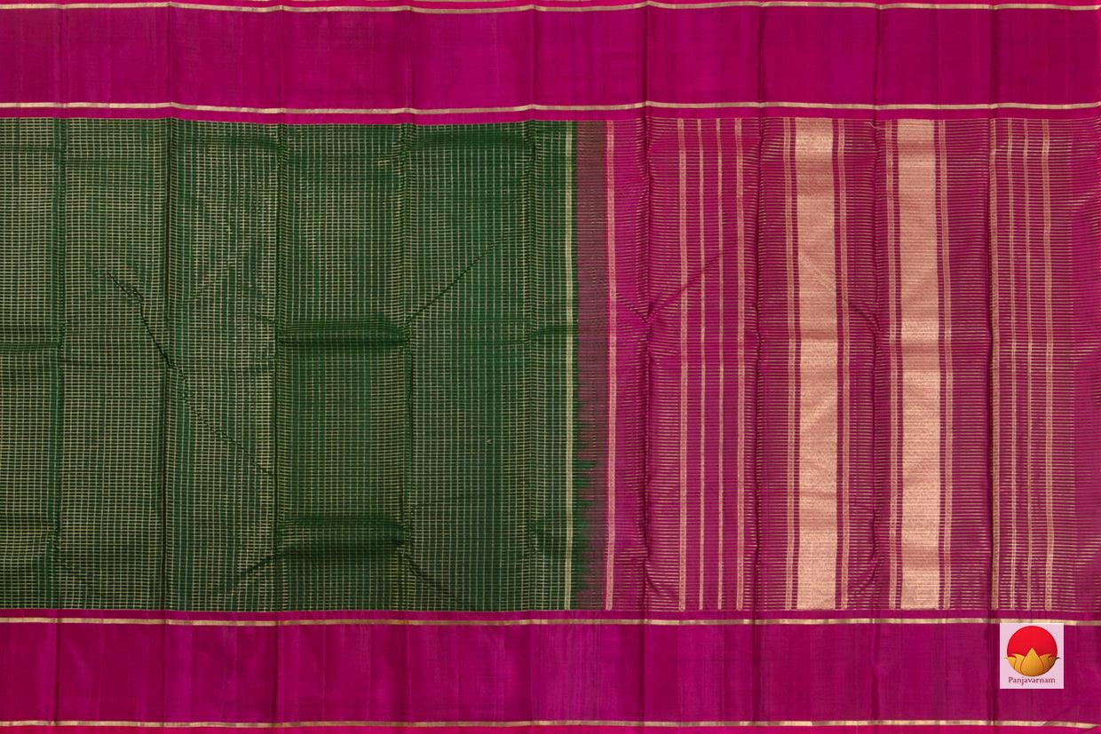 Kanchipuram Silk Saree - Handwoven Pure Silk - Pure Zari - PV SRI 3650 - Silk Sari - Panjavarnam