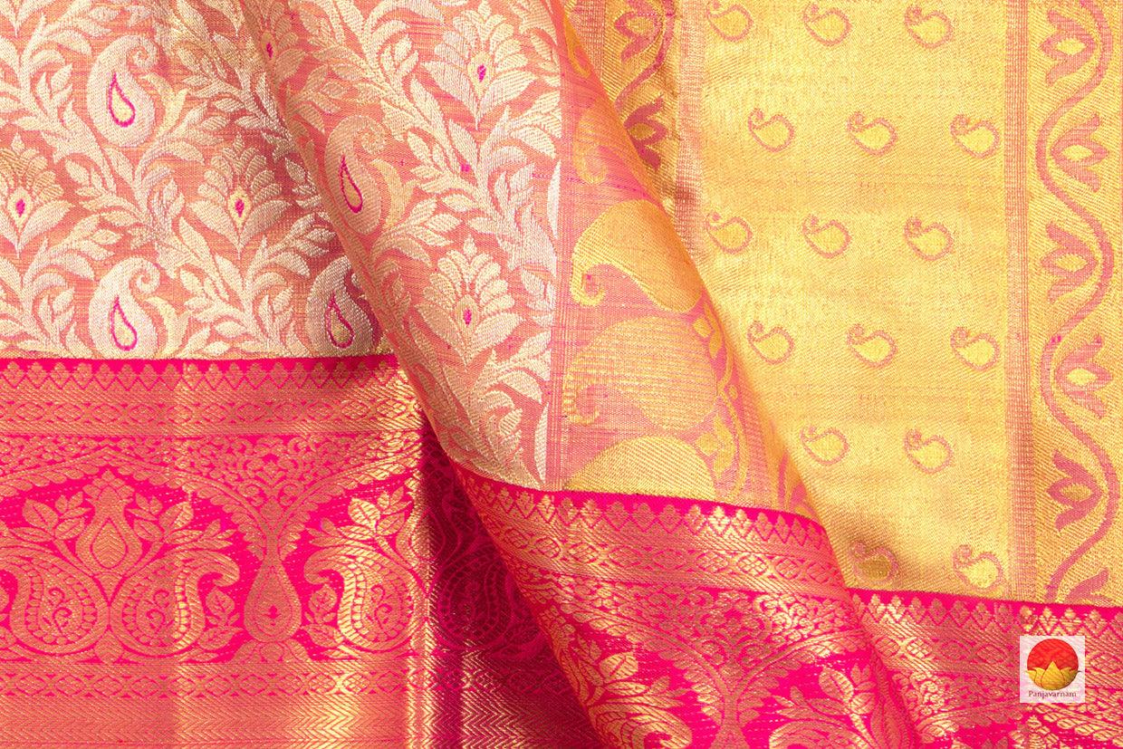 Kanchipuram Silk Saree - Handwoven Pure Silk - Pure Zari - PV SRI 3661 - Silk Sari - Panjavarnam