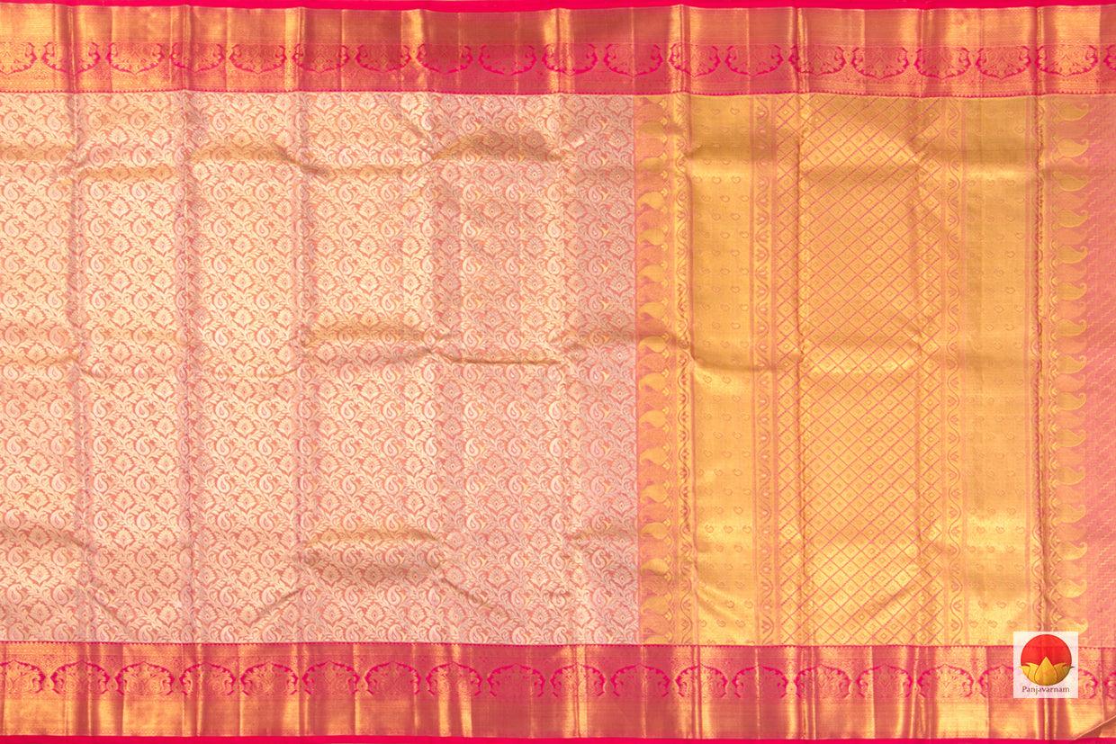 Kanchipuram Silk Saree - Handwoven Pure Silk - Pure Zari - PV SRI 3661 - Silk Sari - Panjavarnam