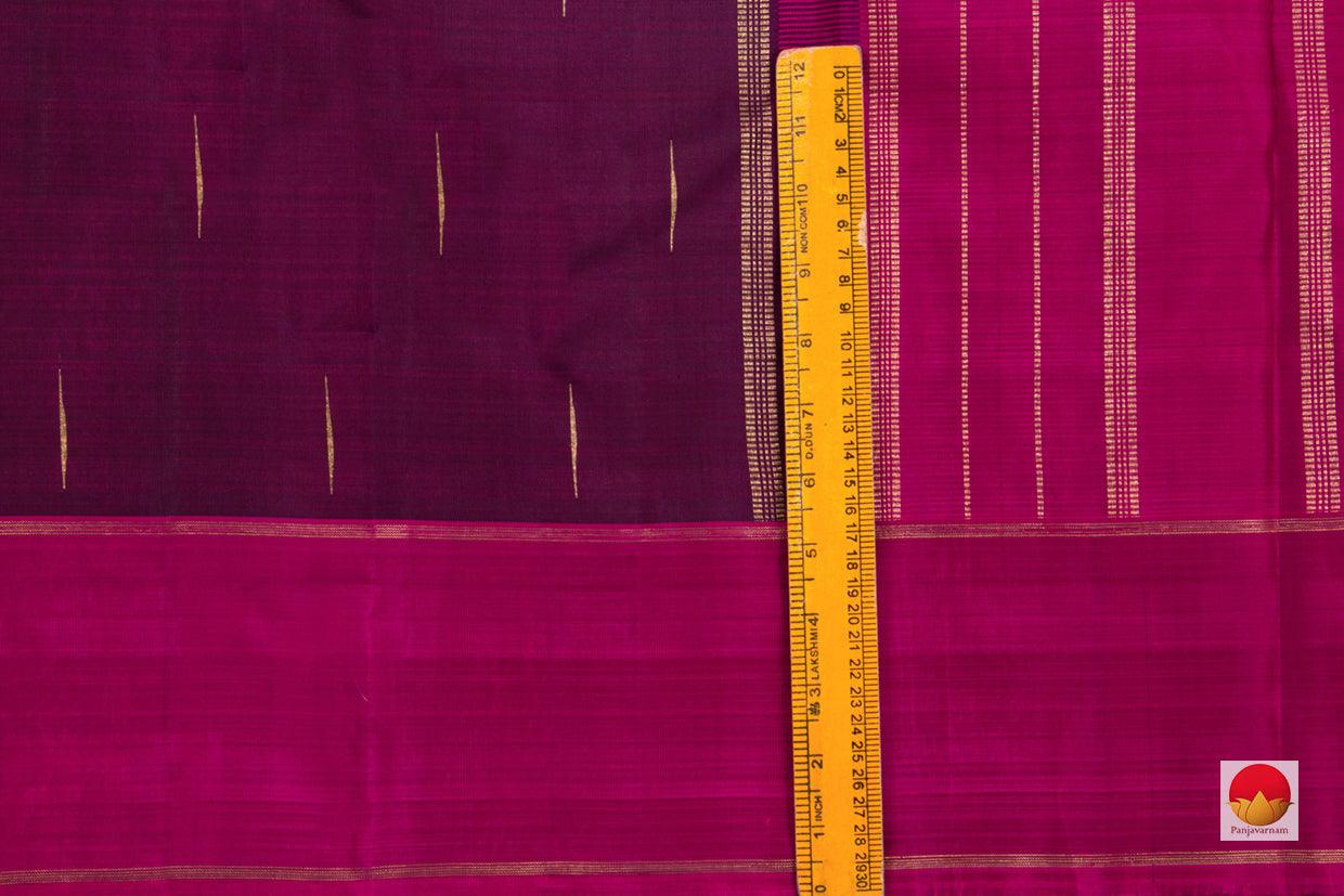 Kanchipuram Silk Saree - Handwoven Pure Silk - Pure Zari - PV SRI 3664 - Silk Sari - Panjavarnam