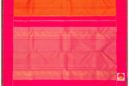 Kanchipuram Silk Saree - Handwoven Pure Silk - Pure Zari - PV SRI 3670 - Silk Sari - Panjavarnam