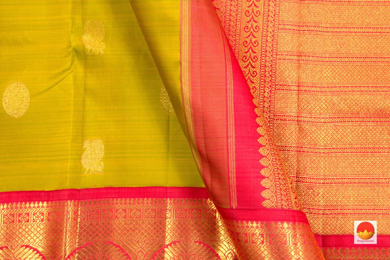 Kanchipuram Silk Saree - Handwoven Pure Silk - Pure Zari - PV SRI 3678 - Silk Sari - Panjavarnam