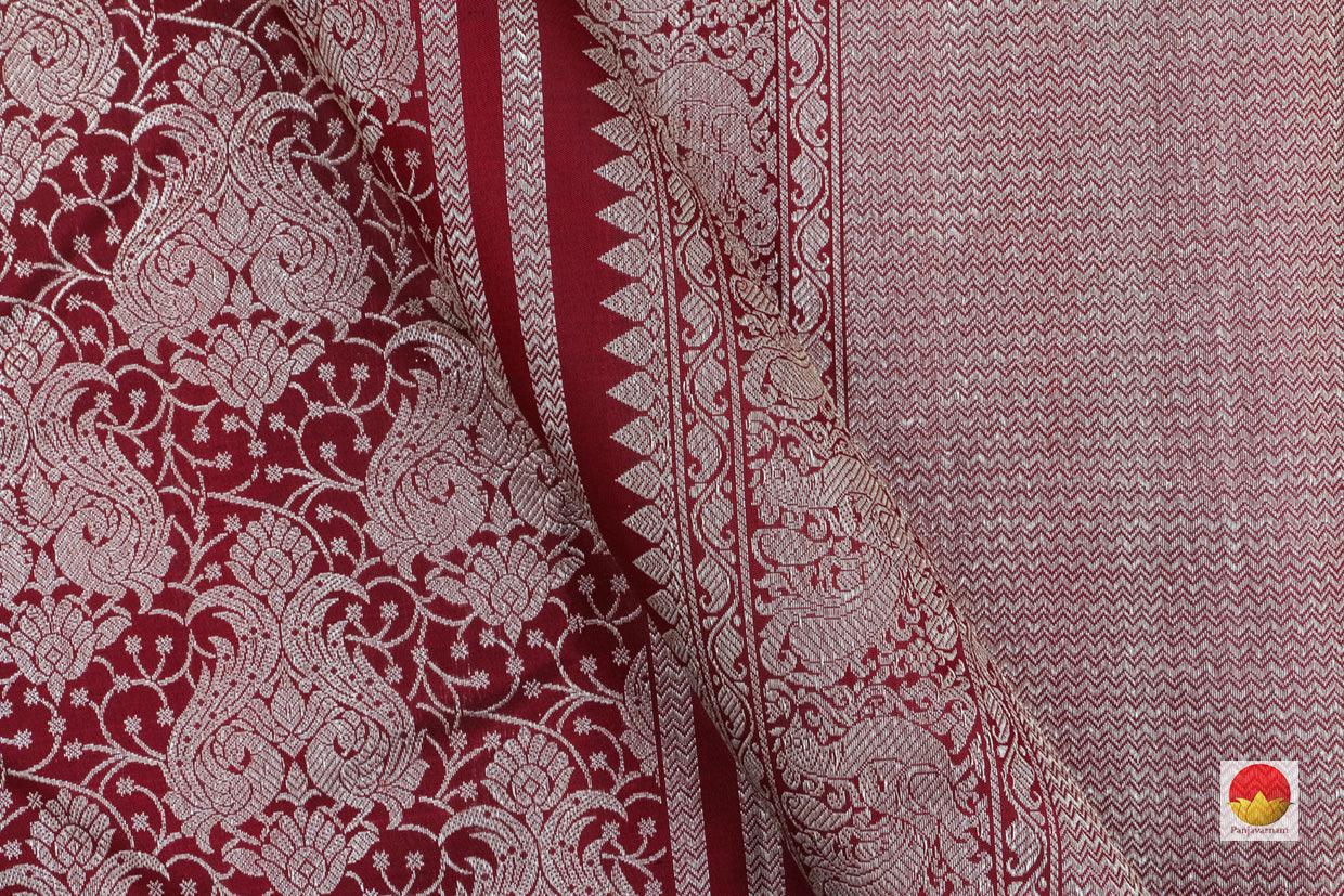 Kanchipuram Silk Saree - Handwoven Pure Silk - Pure Zari - PV SRI 38 - Silk Sari - Panjavarnam