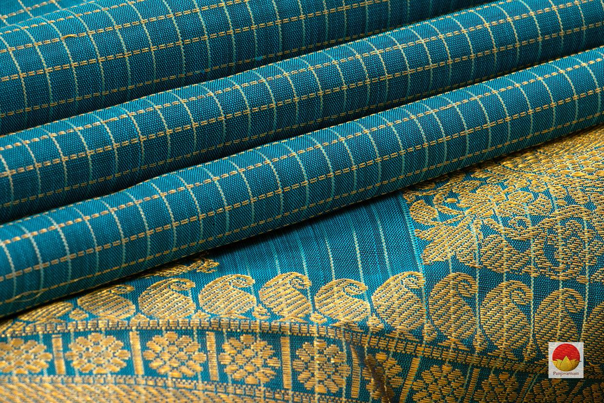 Kanchipuram Silk Saree - Handwoven Pure Silk - Pure Zari - PV SRI 4064 - Silk Sari - Panjavarnam