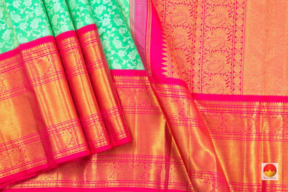 Kanchipuram Silk Saree - Handwoven Pure Silk - Pure Zari - PV SRI 4088 - Silk Sari - Panjavarnam