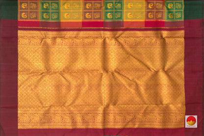Kanchipuram Silk Saree - Handwoven Pure Silk - Pure Zari - PV SRI 4133 - Silk Sari - Panjavarnam