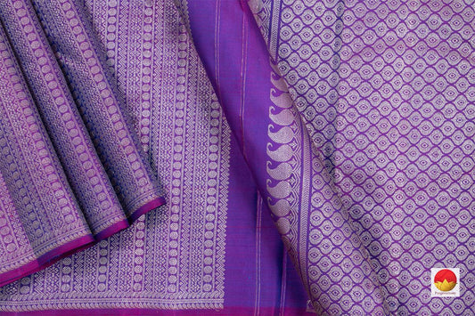 Kanchipuram Silk Saree - Handwoven Pure Silk - Pure Zari - PV SRI 4348 - Saris & Lehengas - Panjavarnam