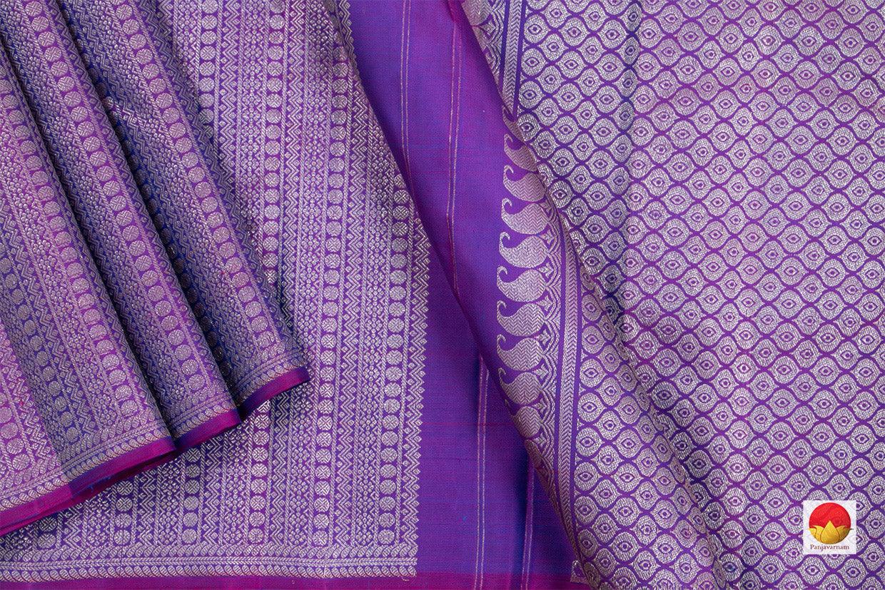 Kanchipuram Silk Saree - Handwoven Pure Silk - Pure Zari - PV SRI 4348 - Saris & Lehengas - Panjavarnam PV SRI 4348