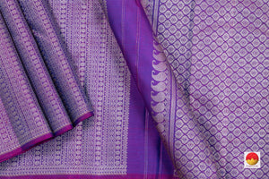 Kanchipuram Silk Saree - Handwoven Pure Silk - Pure Zari - PV SRI 4348 - Saris & Lehengas - Panjavarnam PV SRI 4348