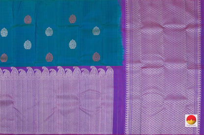 Kanchipuram Silk Saree - Handwoven Pure Silk - Pure Zari - PV SRI 4348 - Saris & Lehengas - Panjavarnam PV SRI 4348