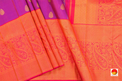 Kanchipuram Silk Saree - Handwoven Pure Silk - Pure Zari - PV SRI 4357 - Silk Sari - Panjavarnam