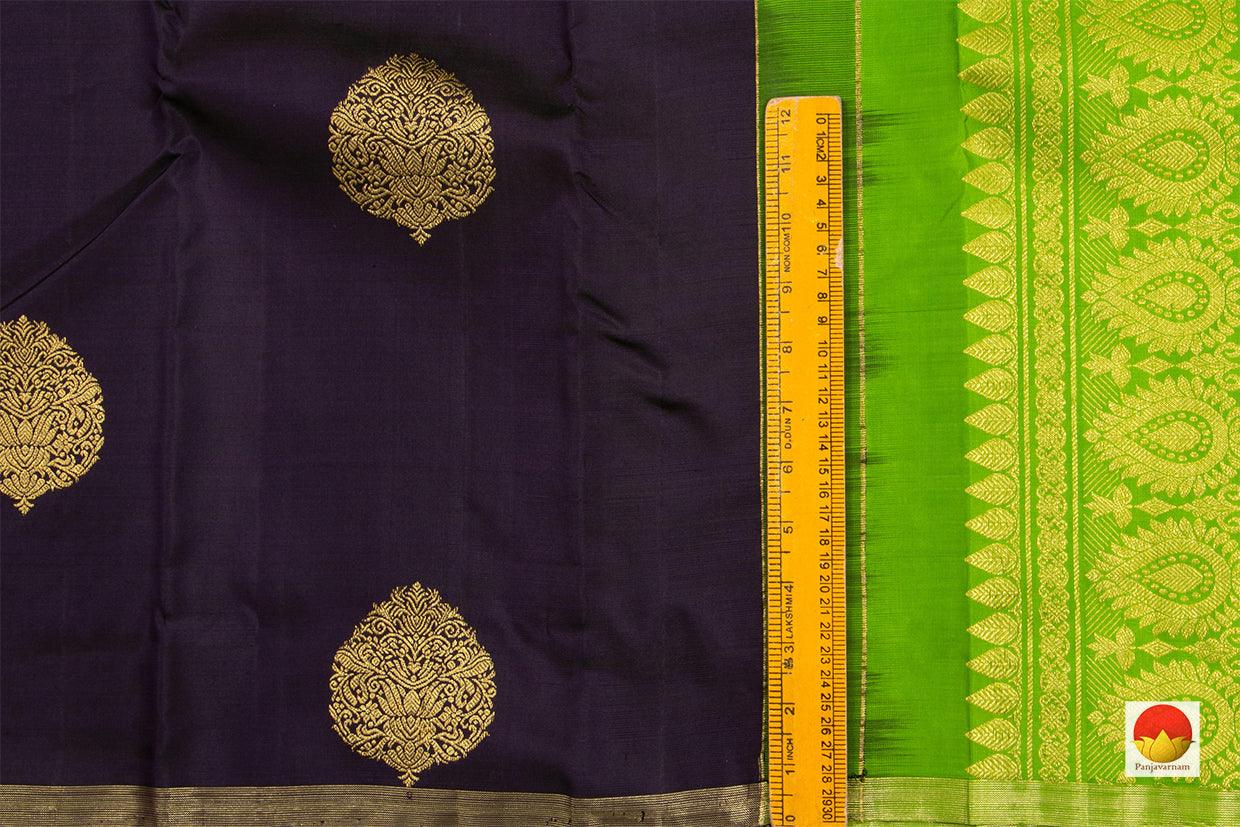 Kanchipuram Silk Saree - Handwoven Pure Silk - Pure Zari - PV SRI 4372-1 - Saris & Lehengas - Panjavarnam
