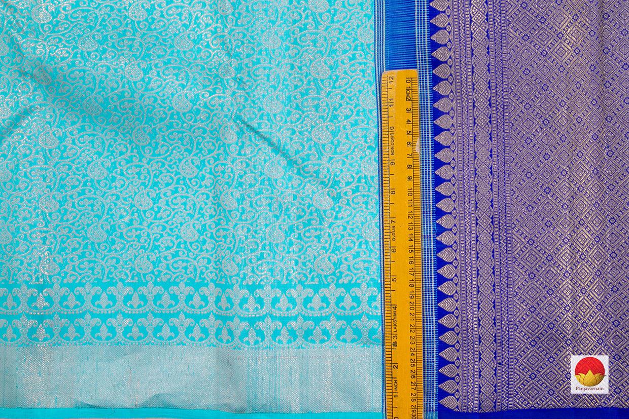 Kanchipuram Silk Saree - Handwoven Pure Silk - Pure Zari - PV SRI 4460 - Silk Sari - Panjavarnam
