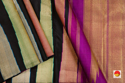 Kanchipuram Silk Saree - Handwoven Pure Silk - Pure Zari - PV SRI 4461 - Silk Sari - Panjavarnam
