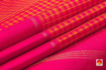 Kanchipuram Silk Saree - Handwoven Pure Silk - Pure Zari - PV SRI 4932 - Saris & Lehengas - Panjavarnam