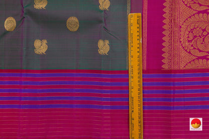 Kanchipuram Silk Saree - Handwoven Pure Silk - Pure Zari - PV SRI 4935 - Silk Sari - Panjavarnam